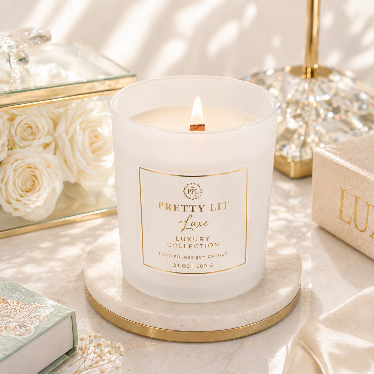 Pretty Lit Luxe 24oz Luxury Collection Soy Candle